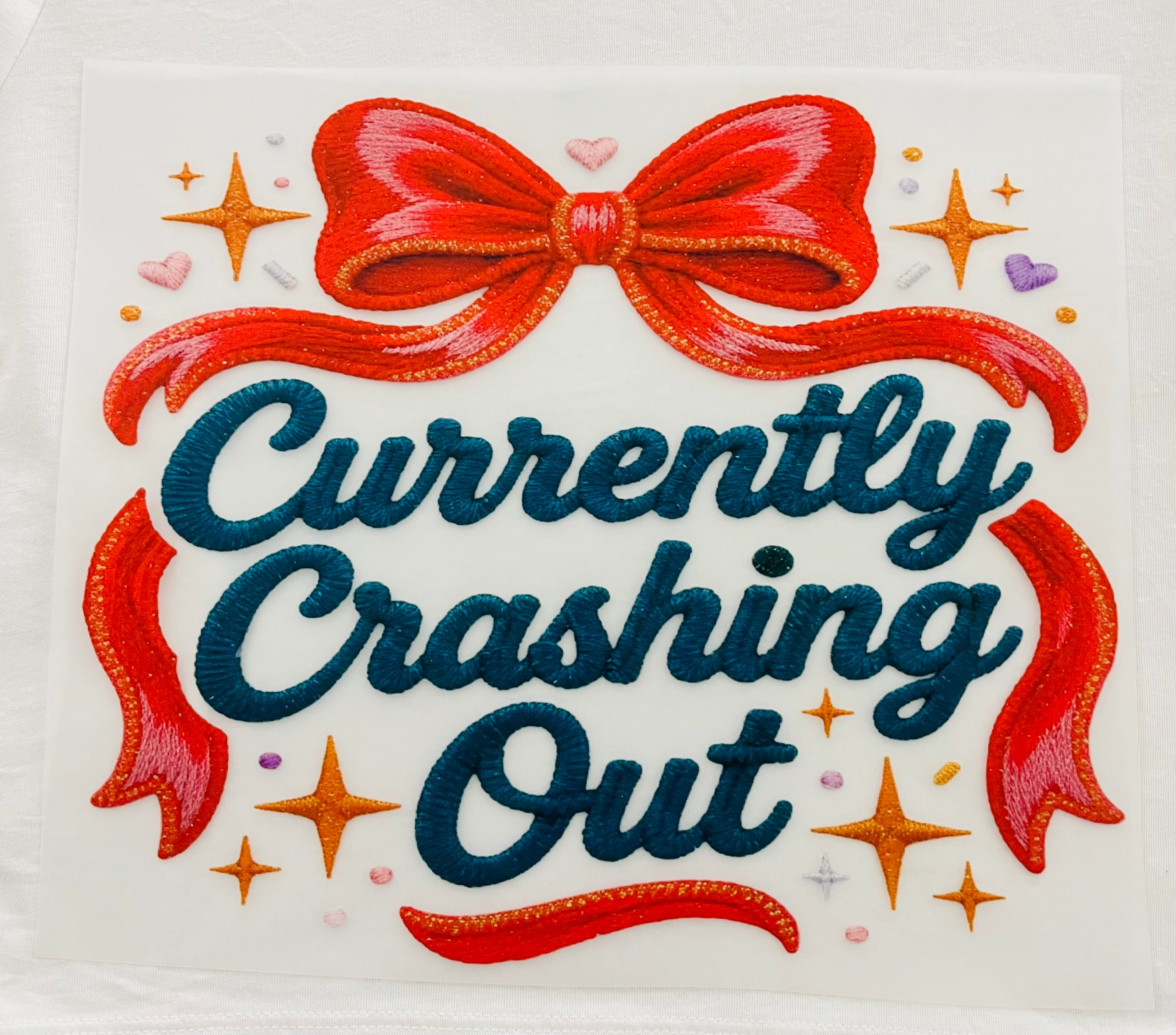 Short Sleeve:  "Crashing Out"