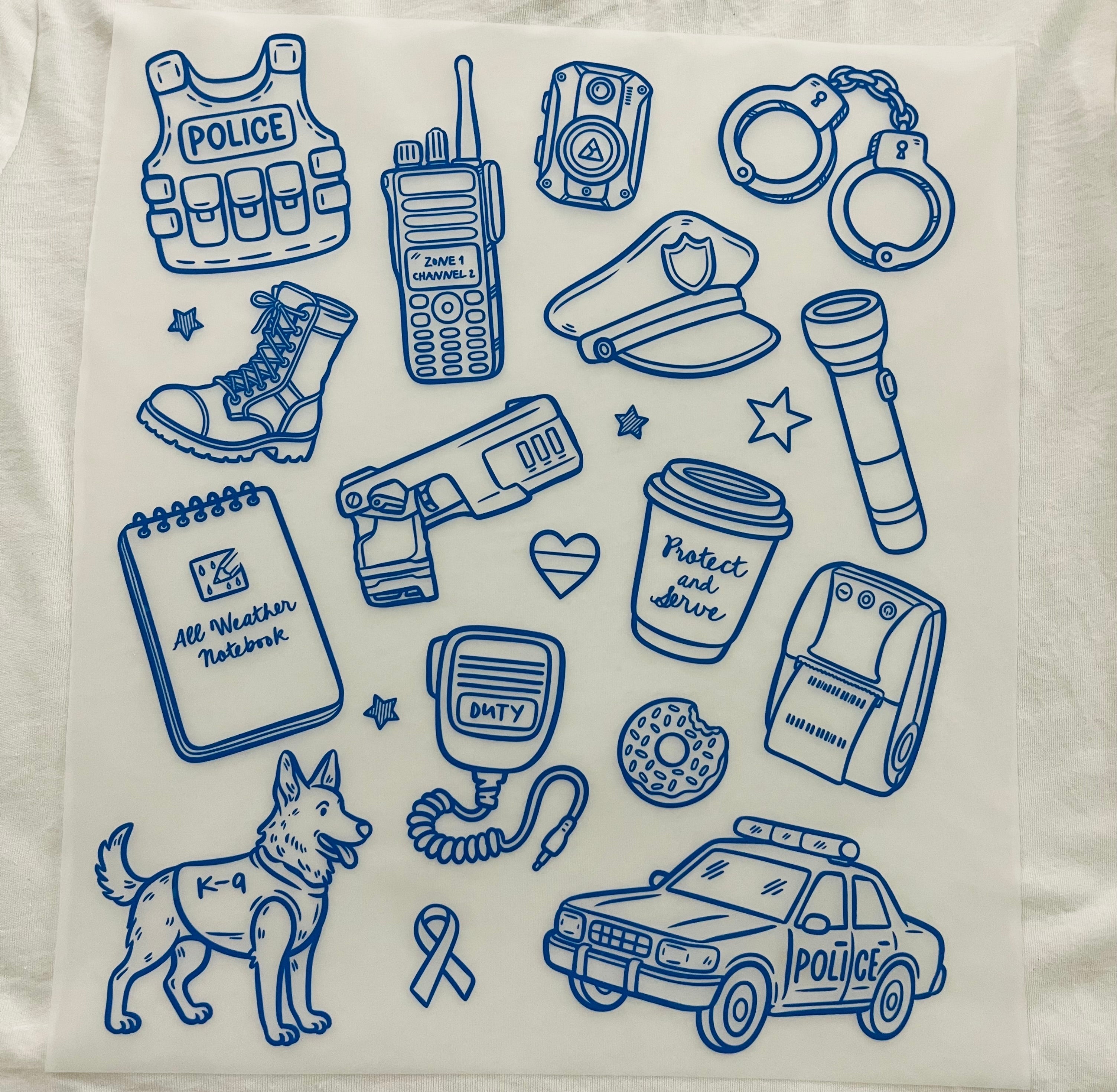 Short Sleeve:  "Cop Life"