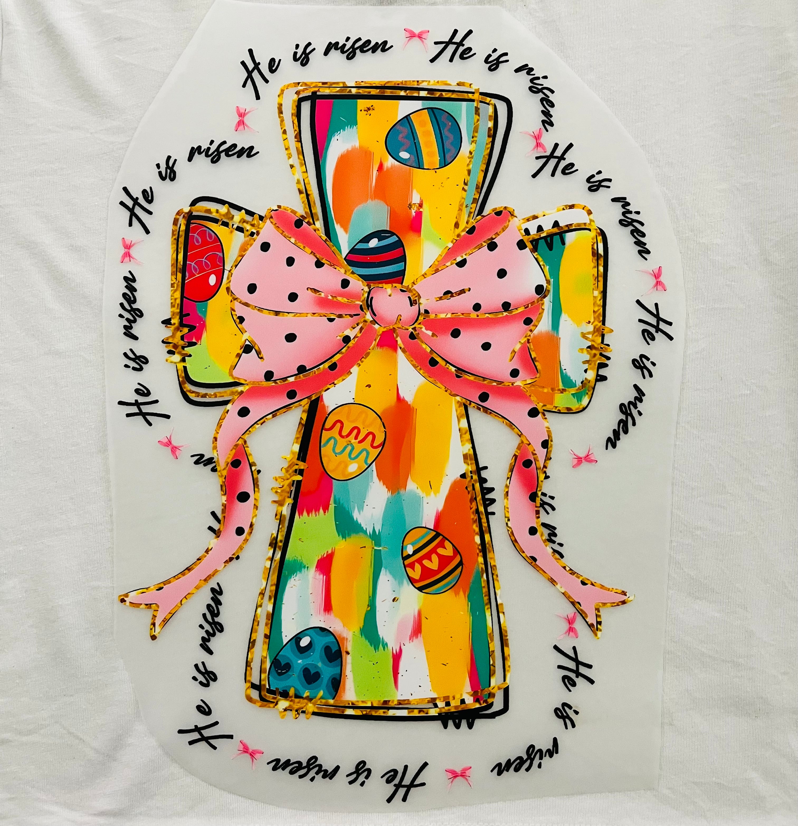 Short Sleeve: "EGG EASTER CROSS"