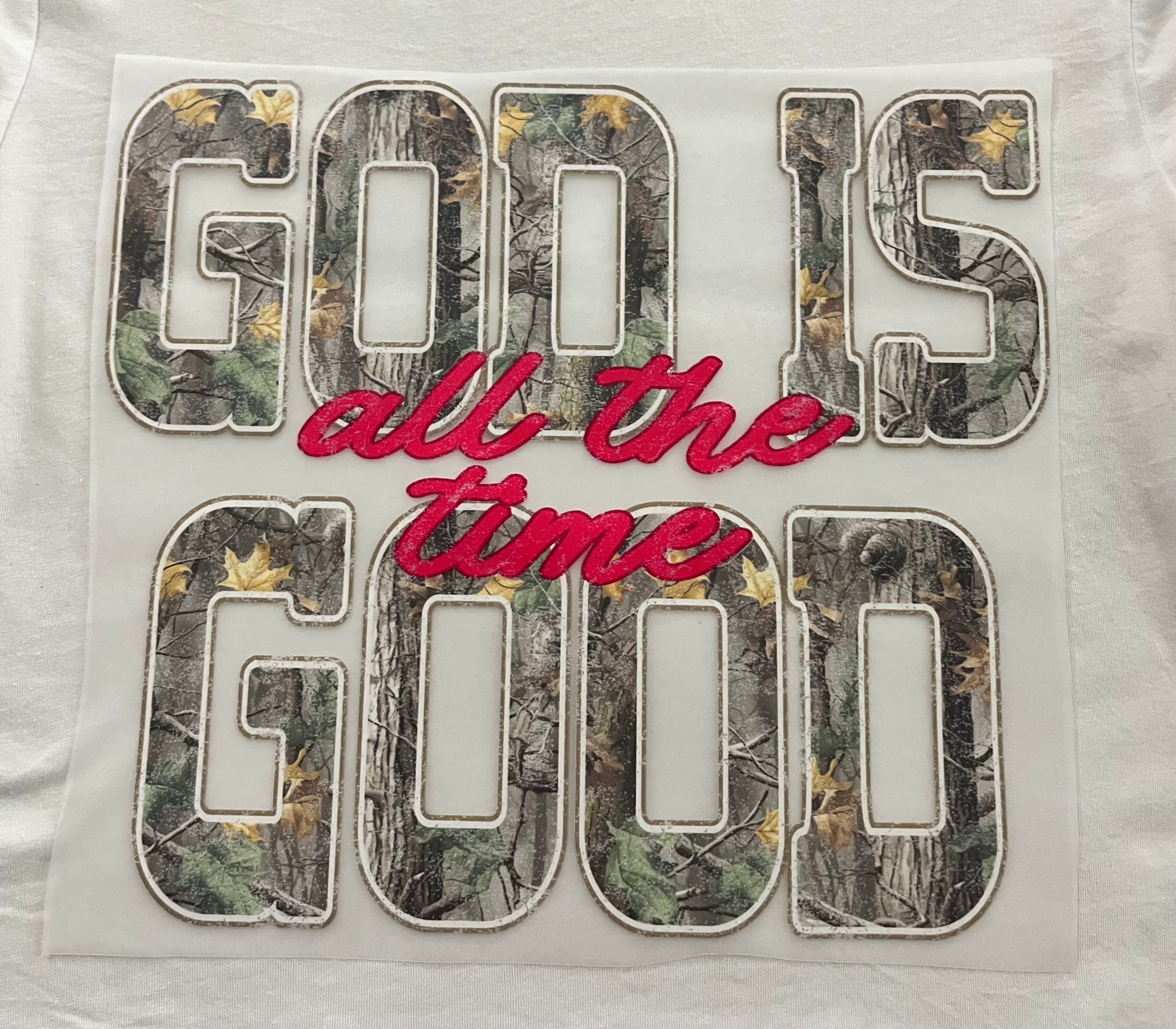 Short Sleeve: "God Is Good" (Camo)